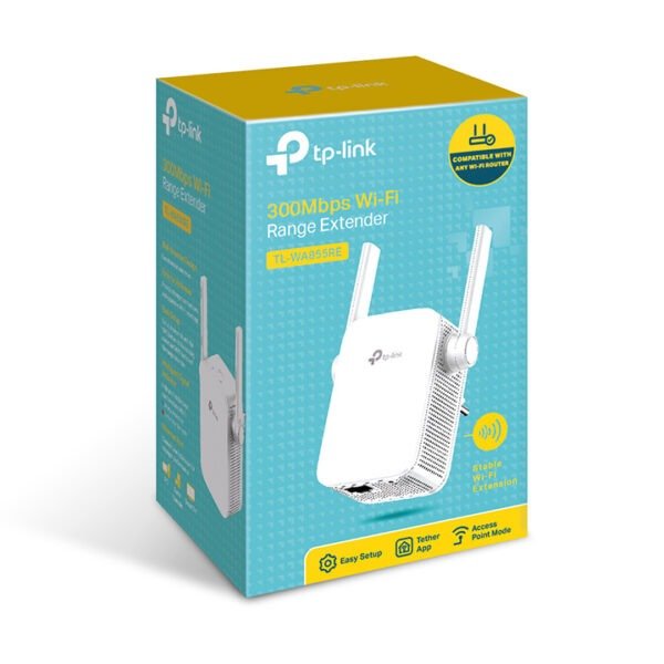 TP-Link -TL-WA855RE Wi-Fi Range Extender - White