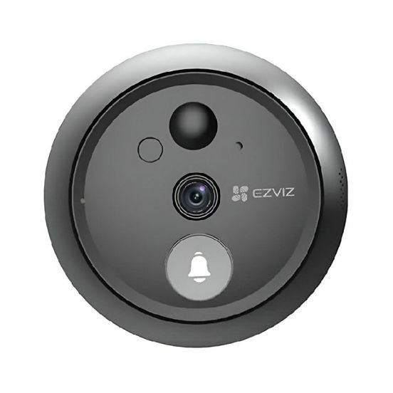 Ezviz HP4 Wire-Free Peephole Doorbell Intercom, 2MP, 2.0mm - Black