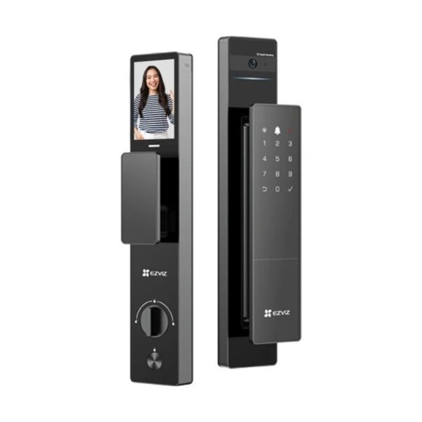 قفل EZVIZ Smart Lock DL50FVS الذكي ببصمة الوجه وكاميرا وشاشة داخلية