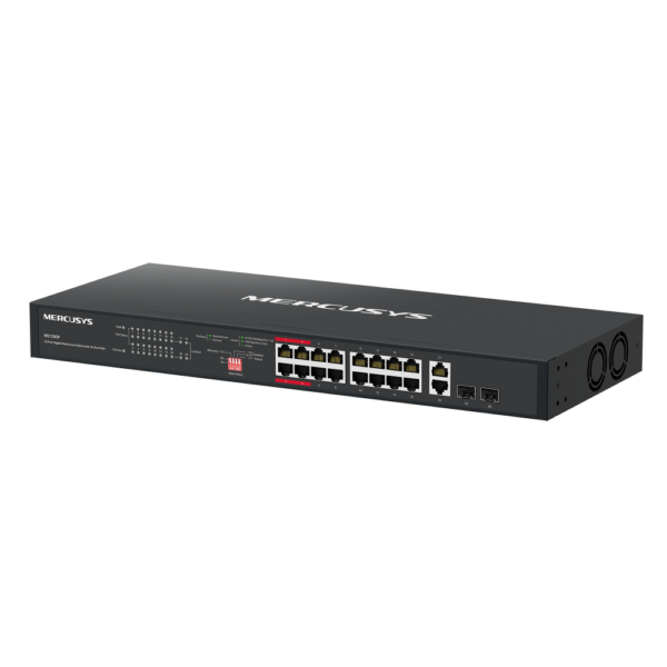 Switch 16Port Gigabit POE –192 watts Mercusys MS120GMP